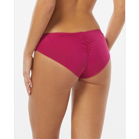 Vince Camuto Shirred Smooth Fit Cheeky Bikini Bottom - Picture 2 of 6